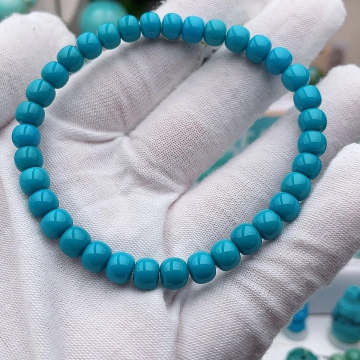 未镶嵌绿松石珠宝奇石6mm