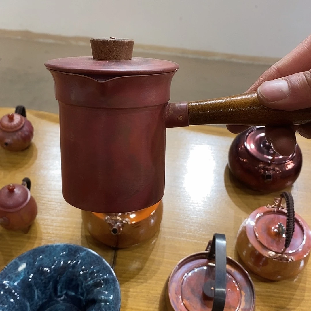 侧把带盖罐罐手工锻打工艺