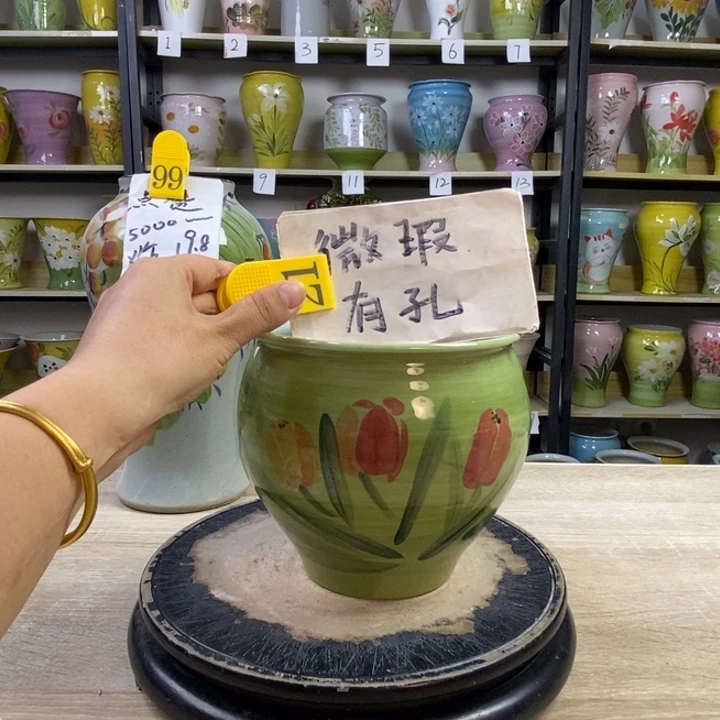 景德镇高温陶瓷花盆