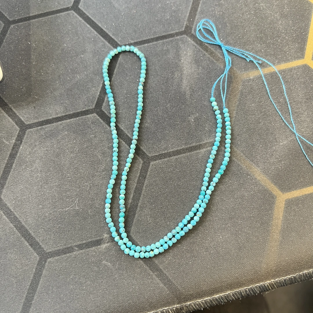 绿松项链小珠子项链一条时尚锁骨绿松