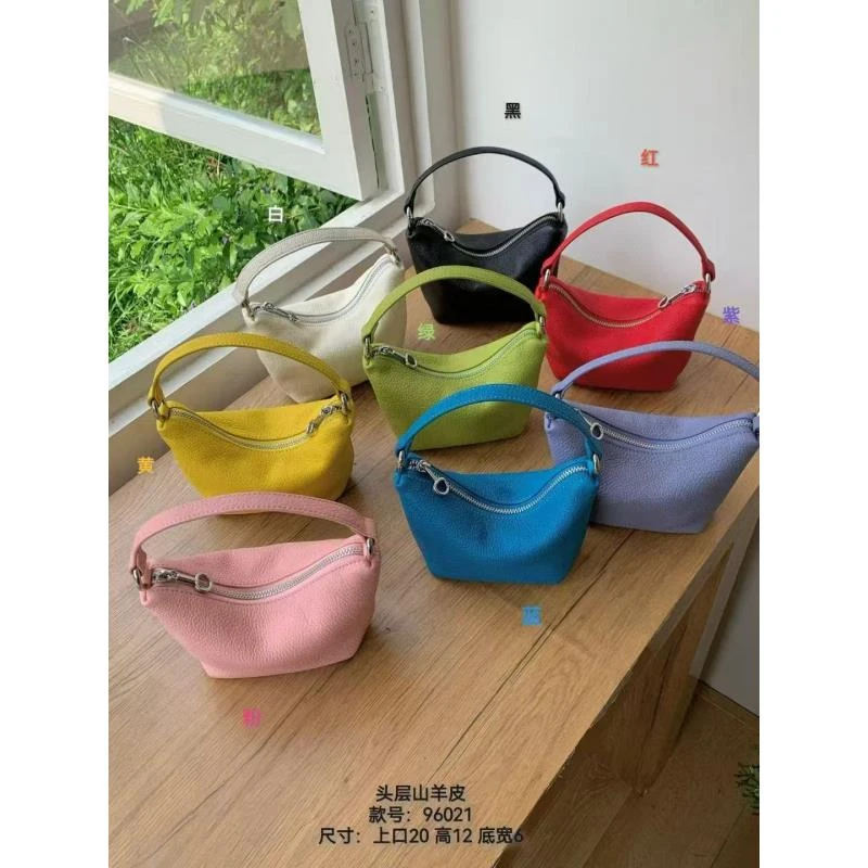 新款时尚百搭简约小众头层山羊皮手提钱包女款2025新款精致好看