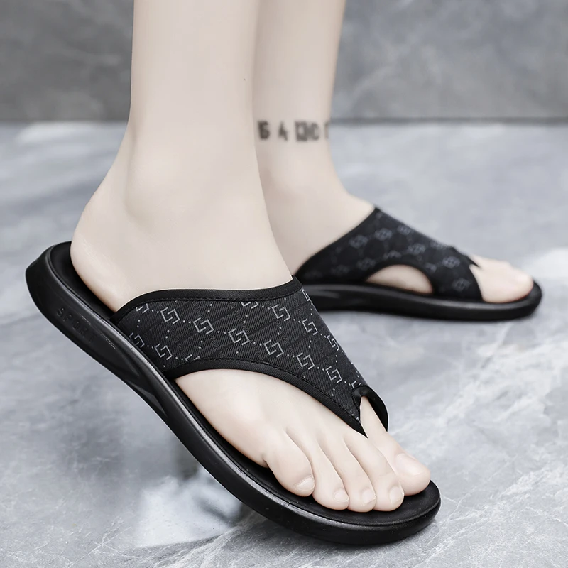 防滑 透气 耐磨沙滩鞋藤编沙滩鞋厚底大码网红男款户外百搭