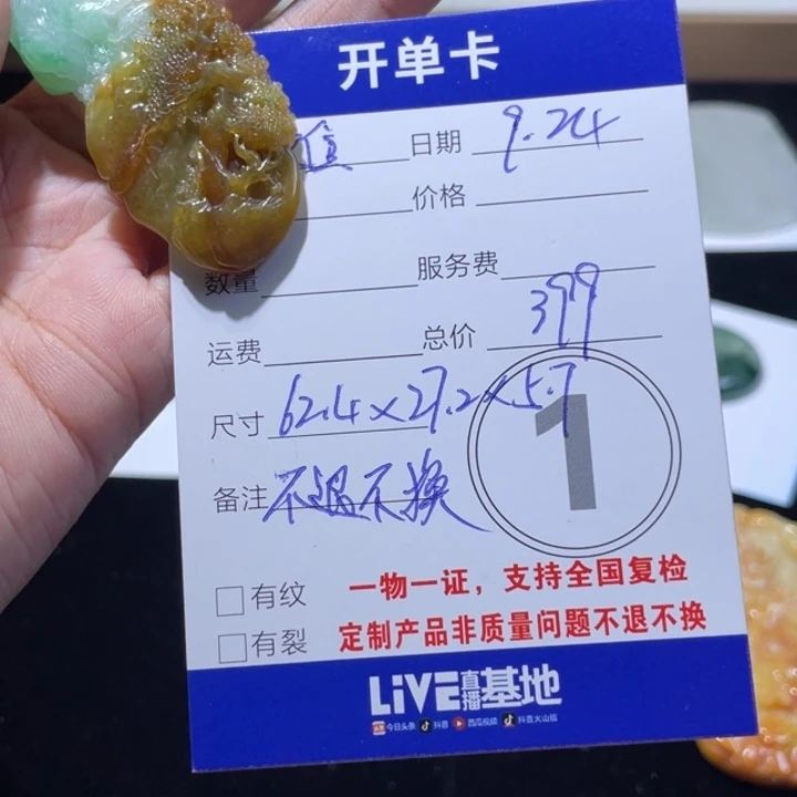 难***R翡翠未镶嵌颈饰山水