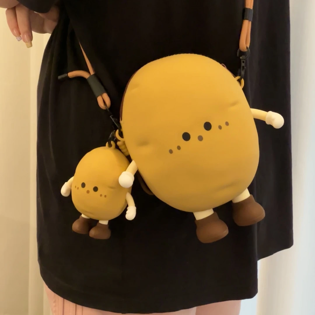 ONE蔬菜系列收纳包可爱包包零钱包收纳包单肩斜跨包手机包ZW