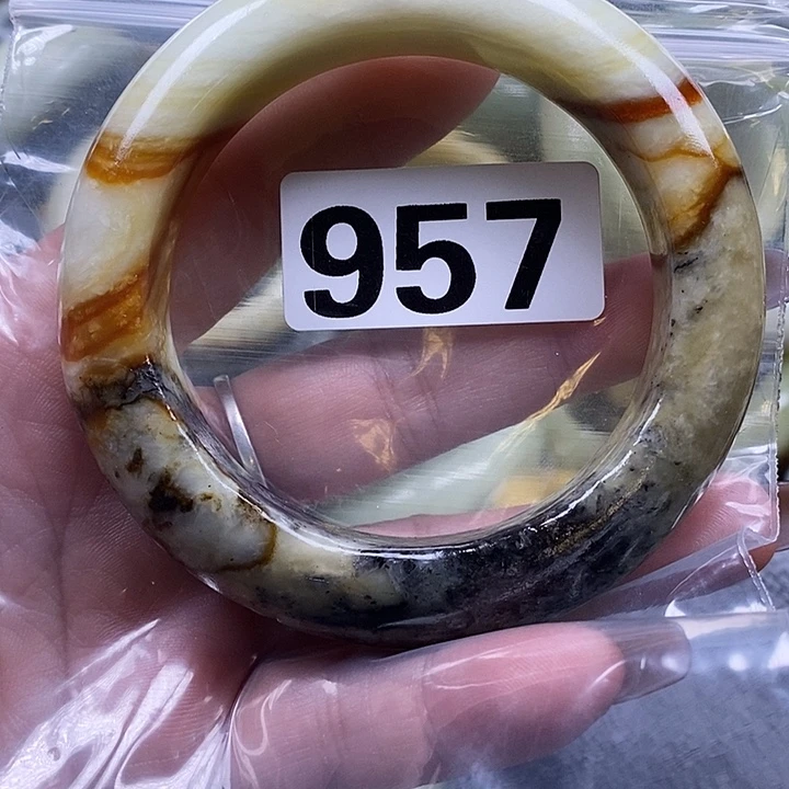 原***线蛇纹石玉未镶嵌手镯