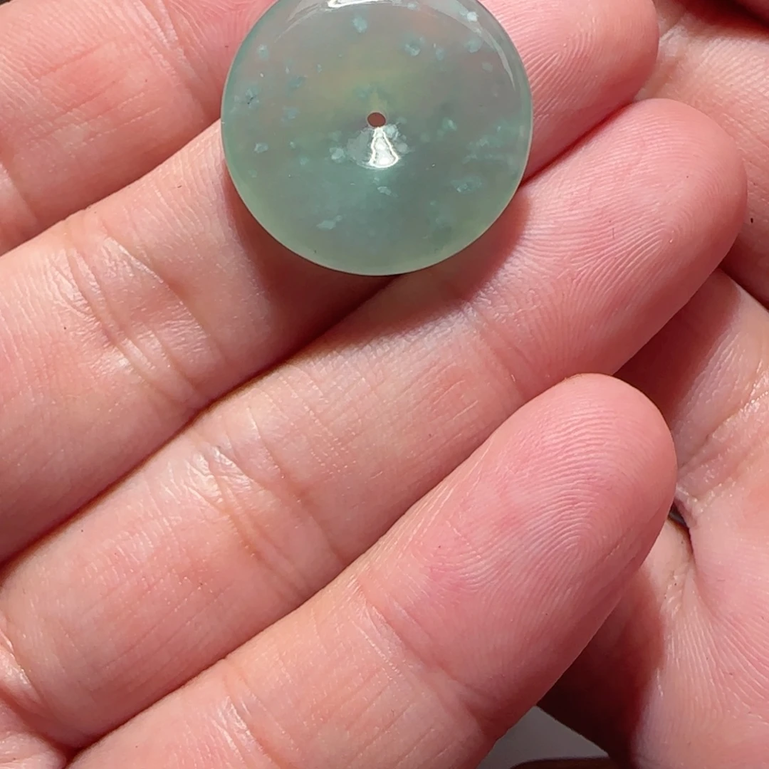 定制翡翠未镶嵌天然翡翠扣子
