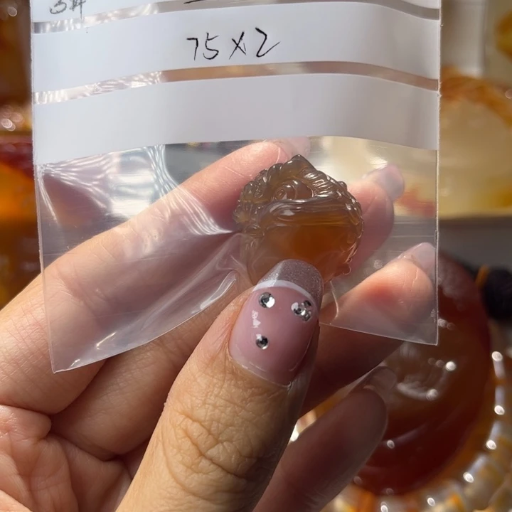 玛瑙/玉髓颈饰合金蓝*3