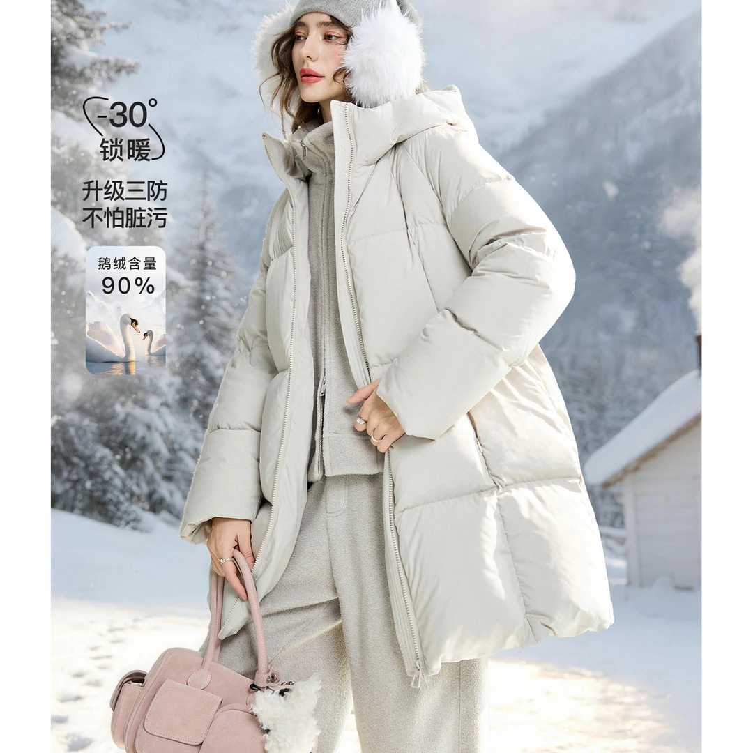 【太空舱大鹅服】高暖鹅绒+三防面料女装羽绒服FY1YR2088-A/D