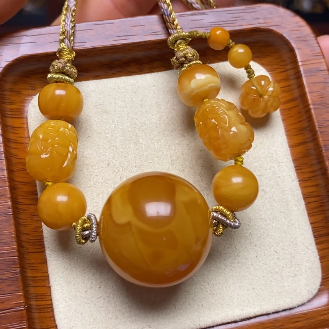 【闪购商品】蜜蜡颈饰未镶嵌项链