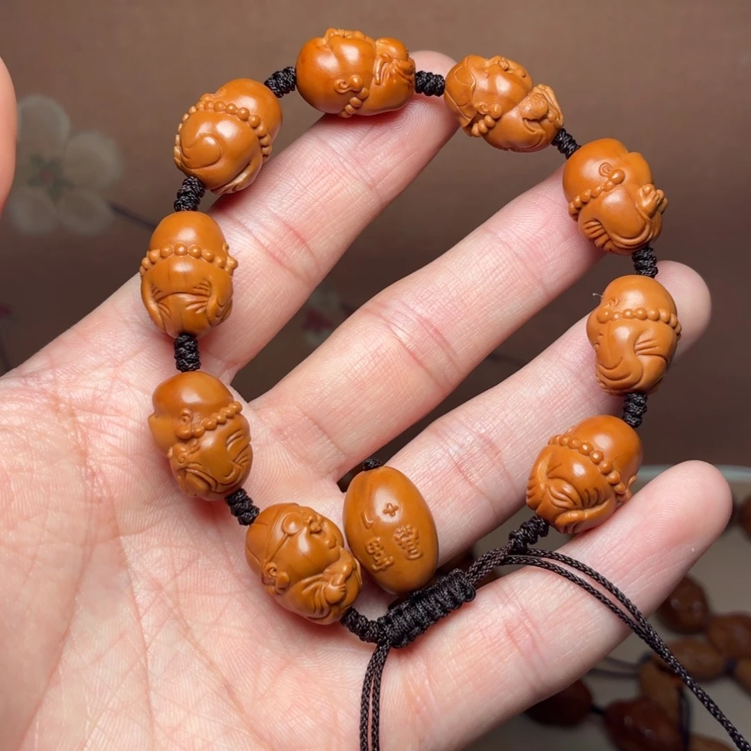橄榄核手串大头弥勒
