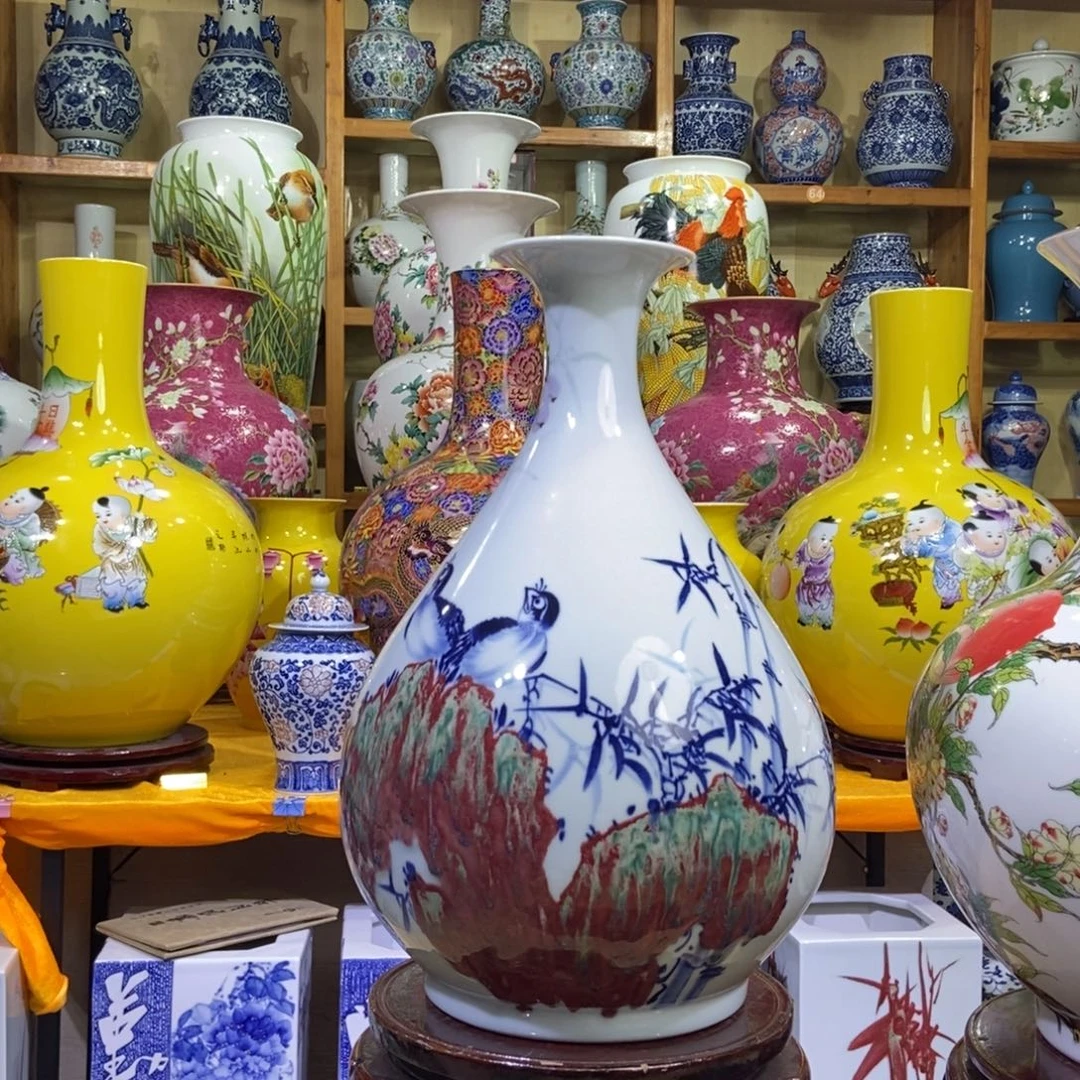 瓶景德镇陶瓷花瓶摆件