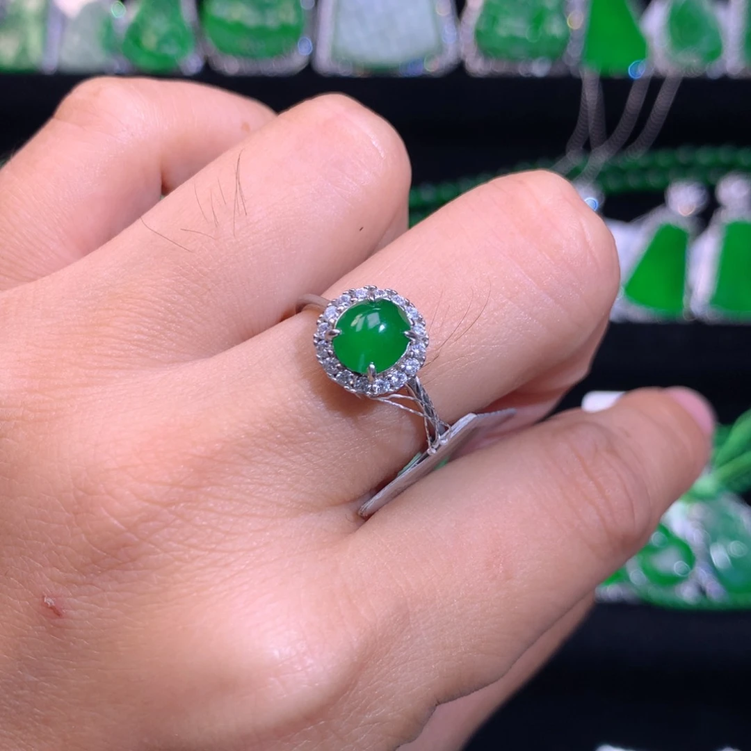 【闪购商品】颈饰银S925镶嵌翡翠天然翡翠