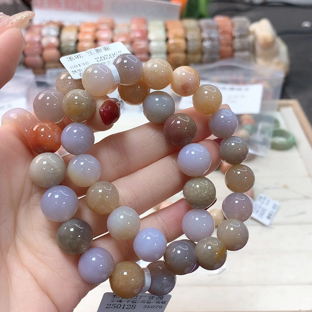 硅化珊瑚（珊瑚玉）手链未镶嵌篱*215