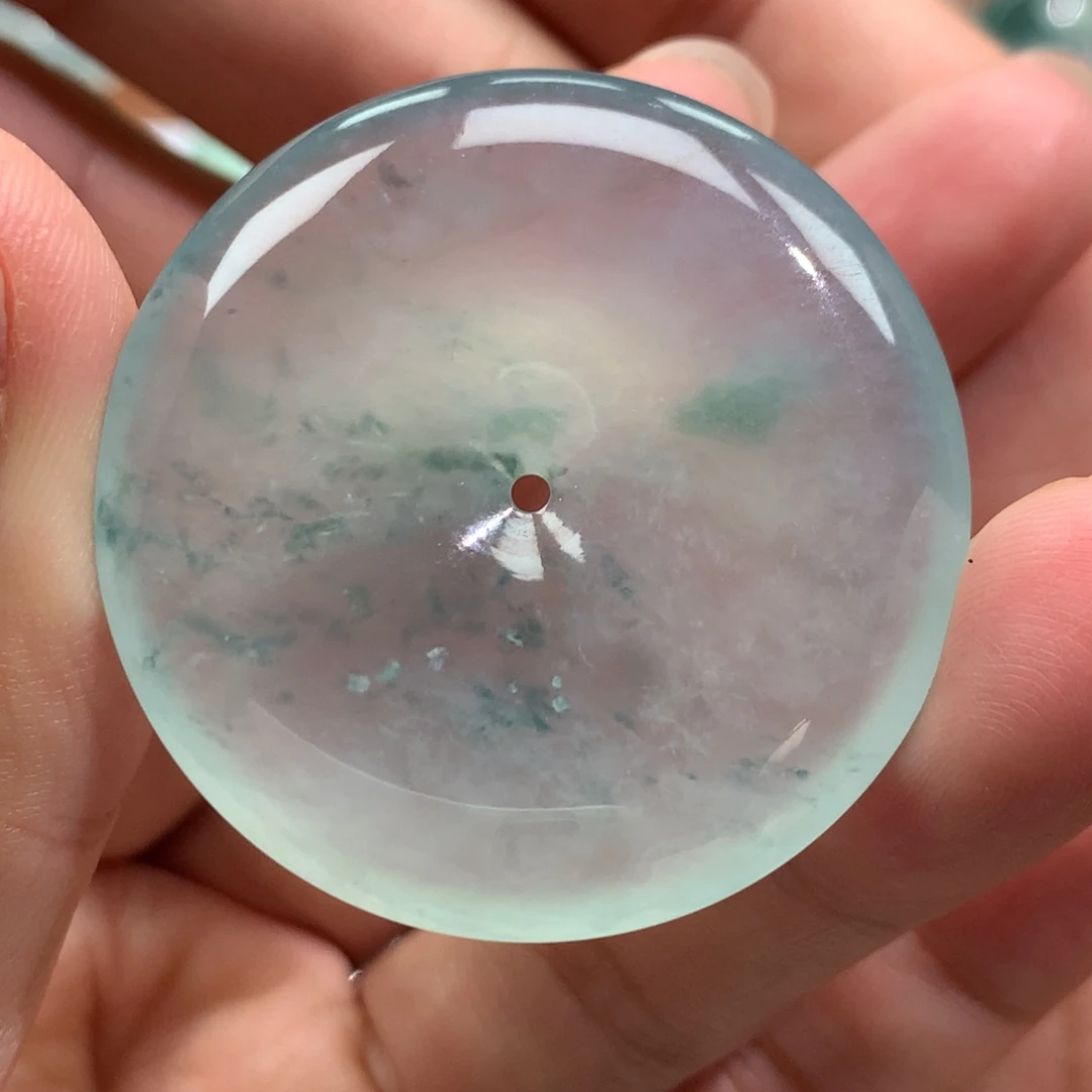 翡翠未镶嵌颈饰38.9-7.3