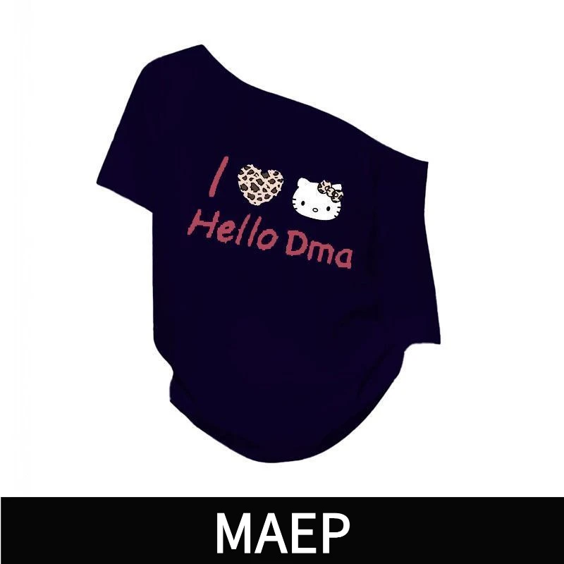 【MAEP】新款一字肩宽松短袖t恤女藏青色松弛感通勤多巴胺夏季穿搭