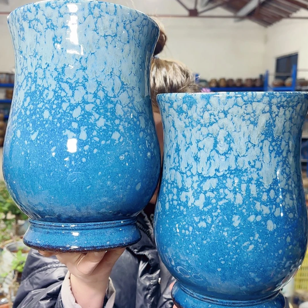 紫砂花盆高25口17