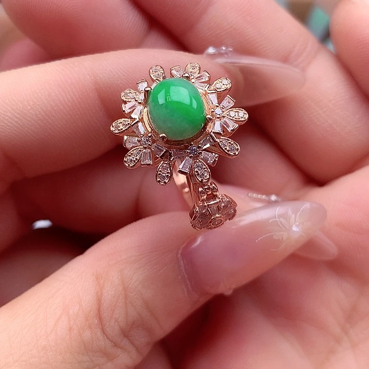 翡翠银S925镶嵌颈饰翡翠