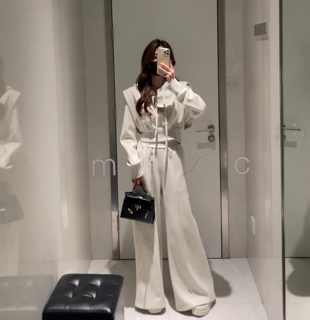 【交个朋友专属】Liixu运动休闲套装时尚穿搭两件套春季款简约风