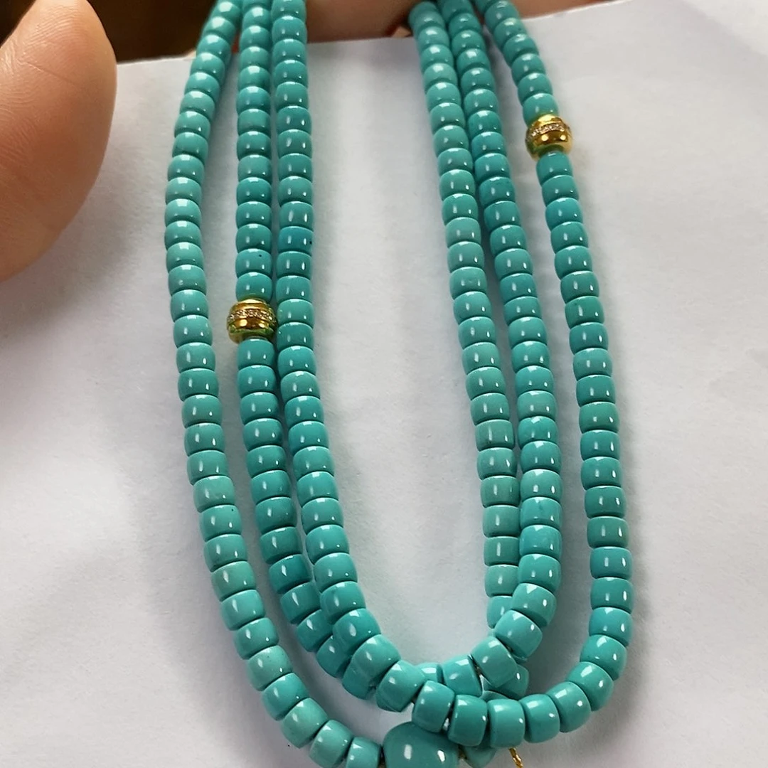 18K金镶嵌绿松石珠宝奇石