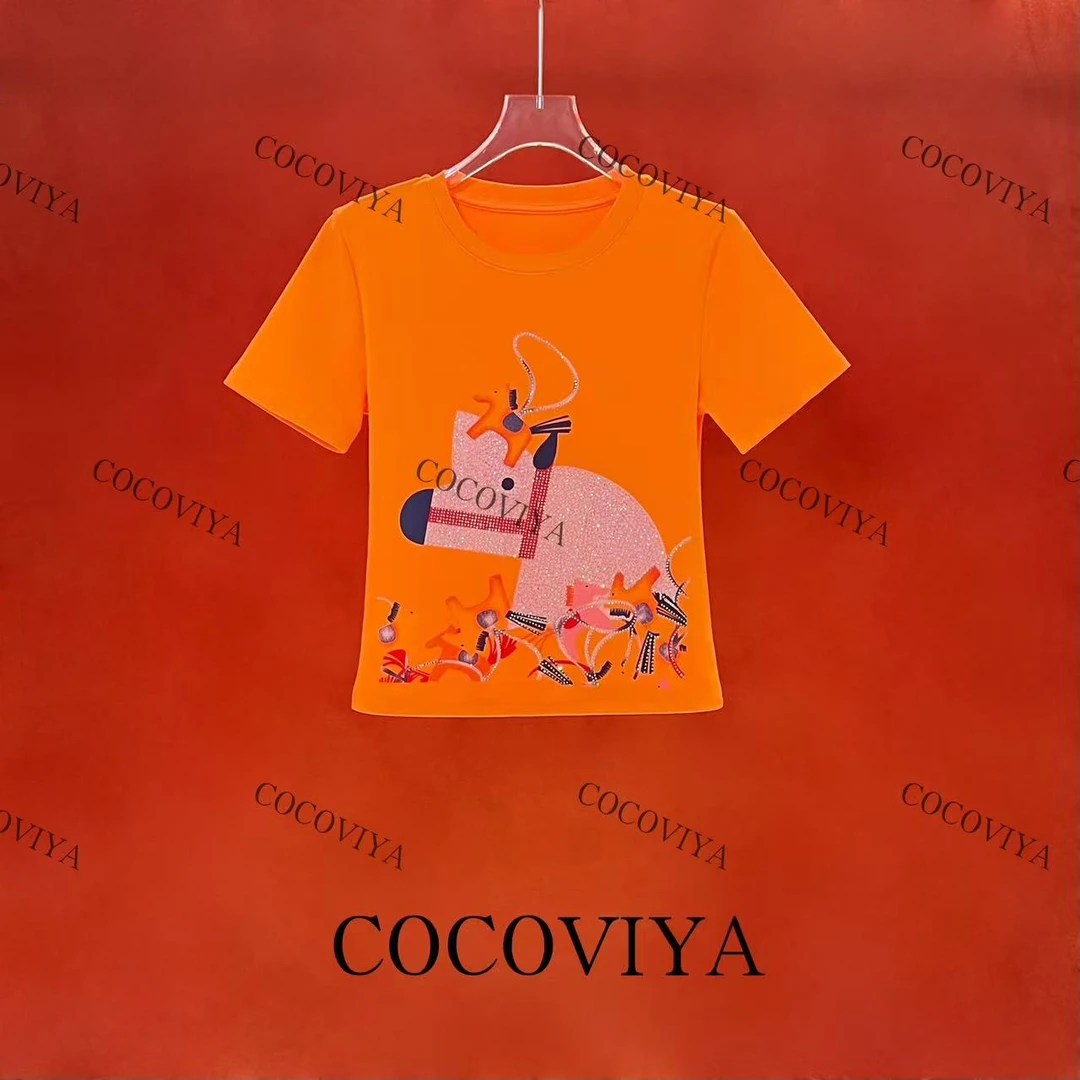 COCOVIYA 2025设计感春夏打底时尚百搭休闲上衣26C-710
