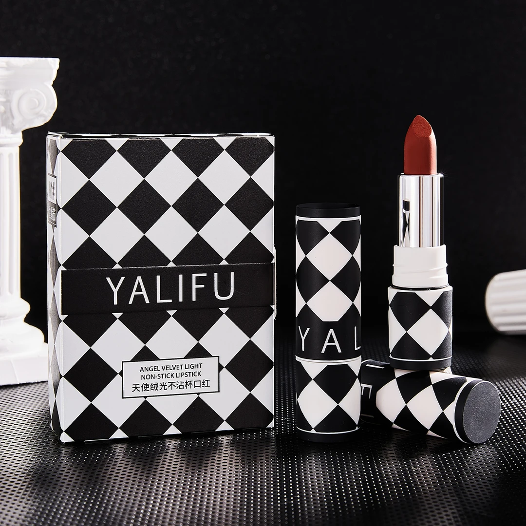 【不掉色的口红】YALIFU/雅丽芙天使绒光不沾杯持久防水自然哑光