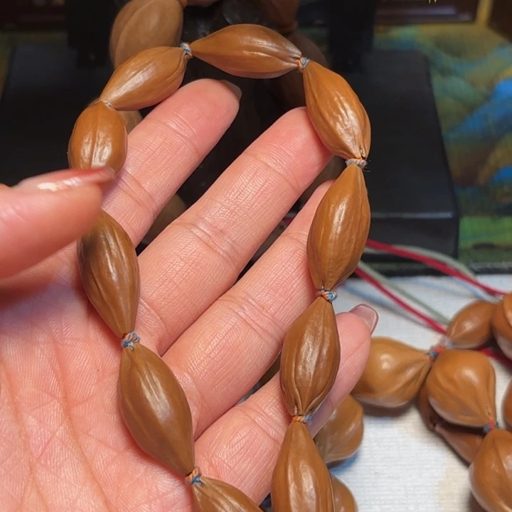 橄榄核手串/手链1.2柳叶和……