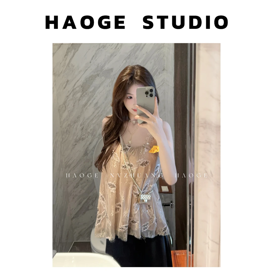 浩哥严选●素履之往X5SY0374A上衣预显瘦轻奢气质款夏季重工设计感