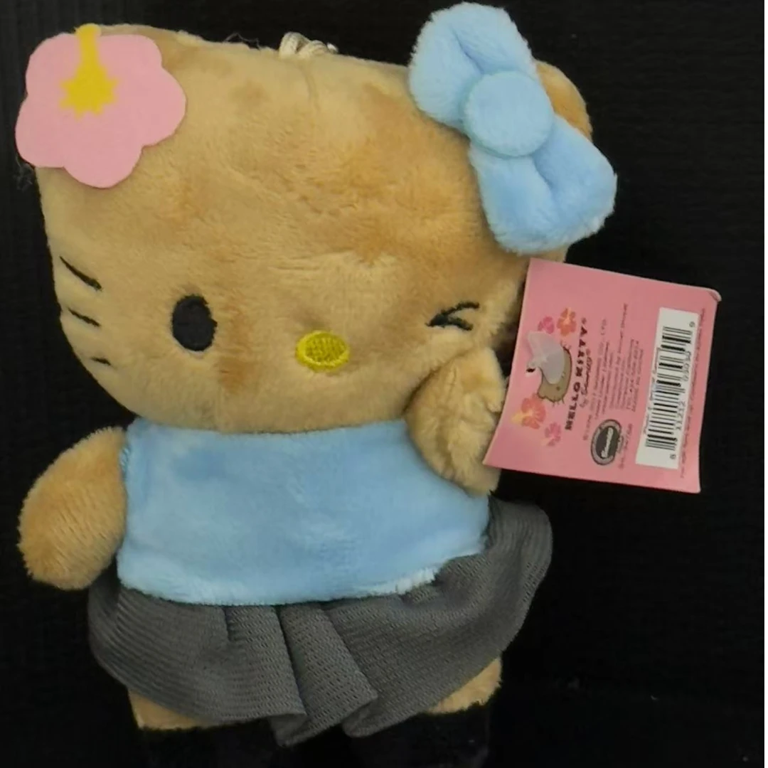 【001】50周年限定hellokittyavail联名黑皮蓝裙kt猫书包钥匙扣挂饰