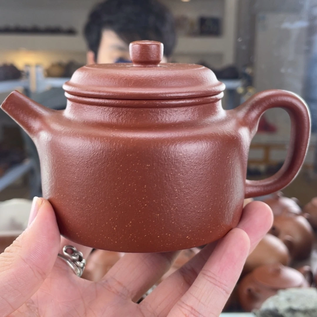 紫砂茶壶250cc红降坡茶壶