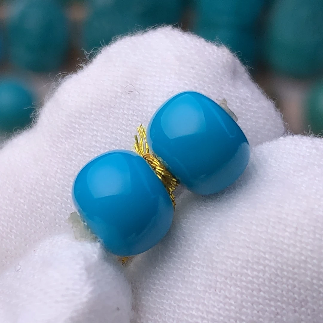 未镶嵌绿松石珠宝奇石8.8mm