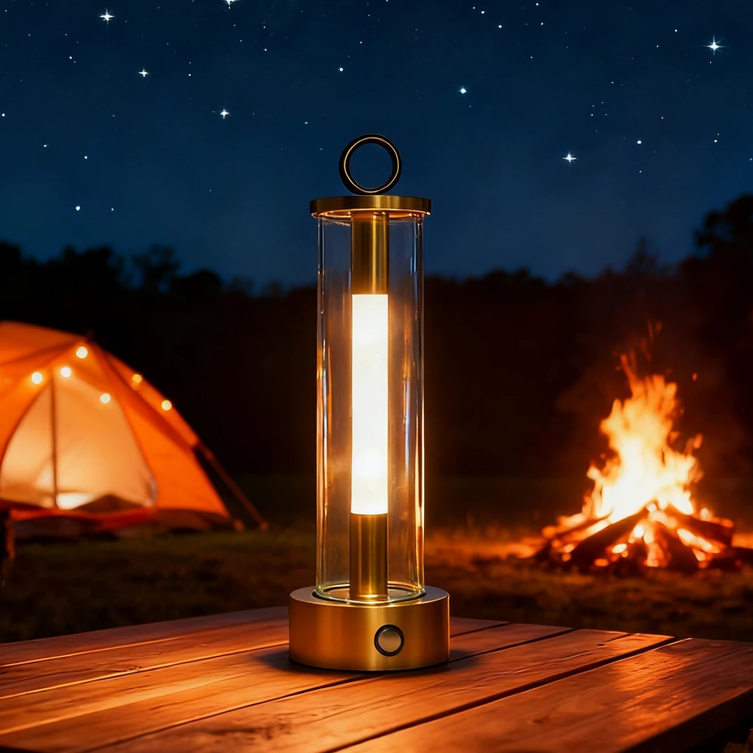 高级感简约露营灯营地帐篷摆摊照明氛围装饰台灯充电式氛围小夜灯