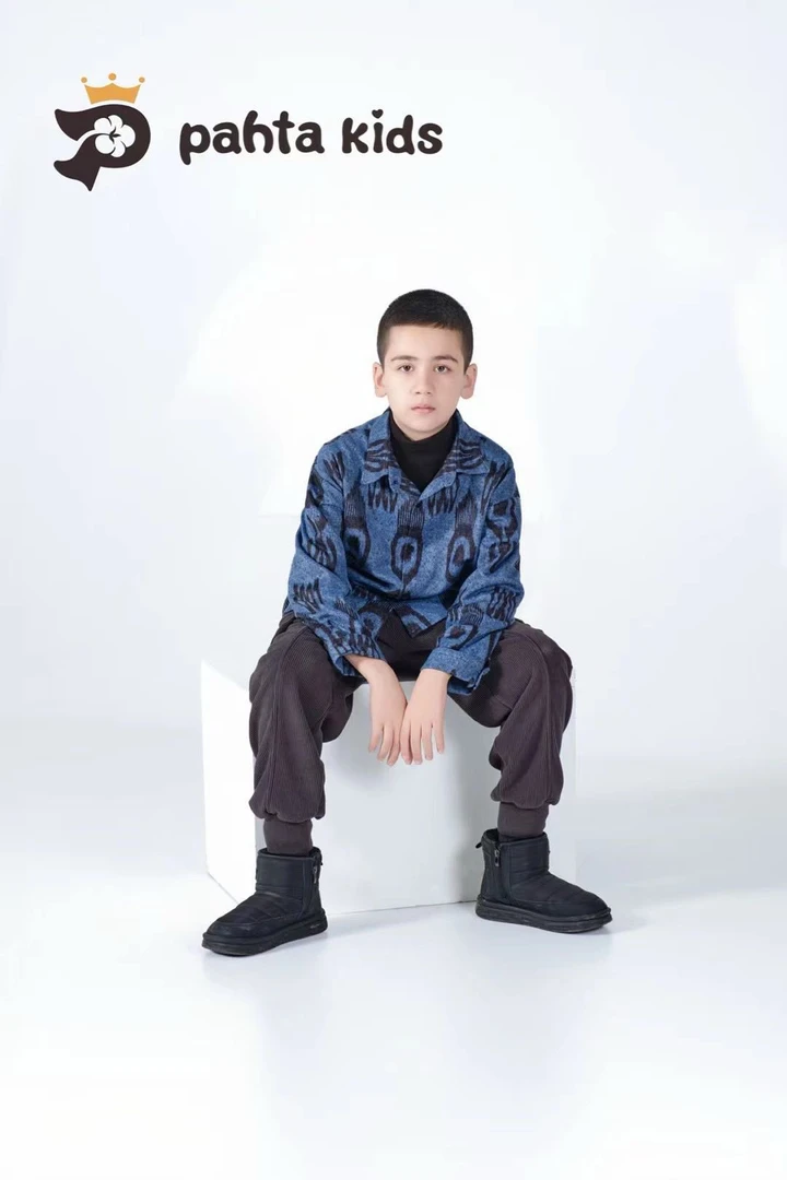 民族风艾德莱斯毛尼衬衫儿童