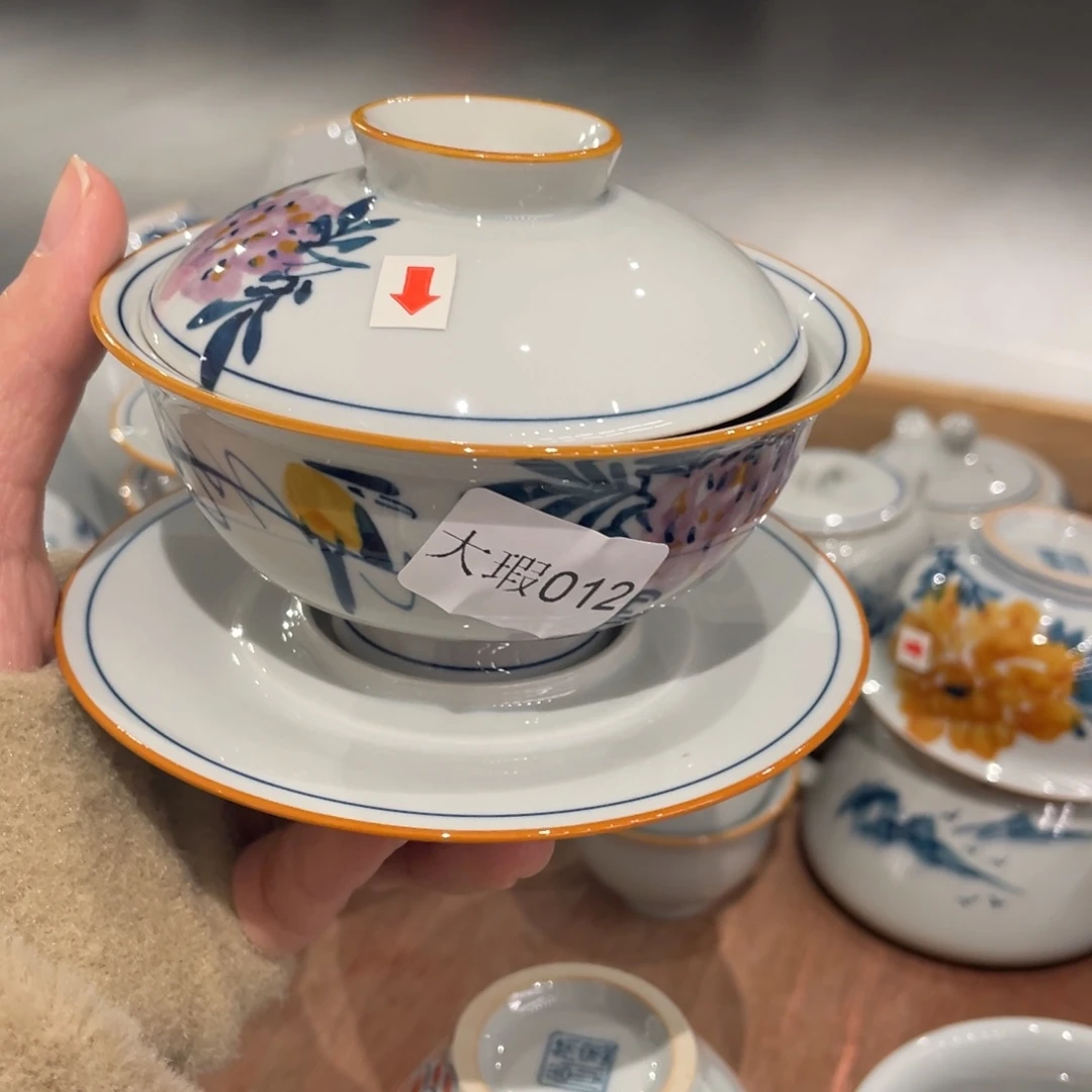 有瑕釉下彩纯手绘