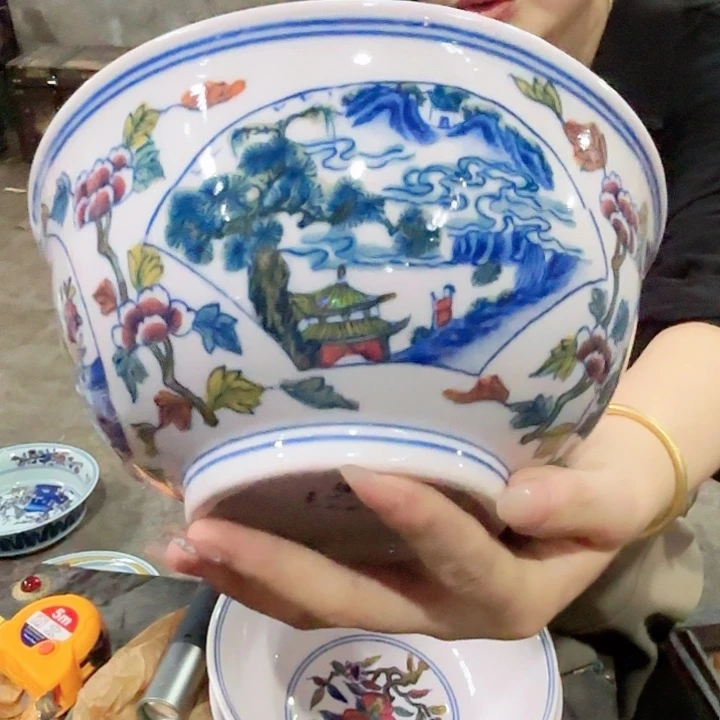 景德镇高温陶瓷山水