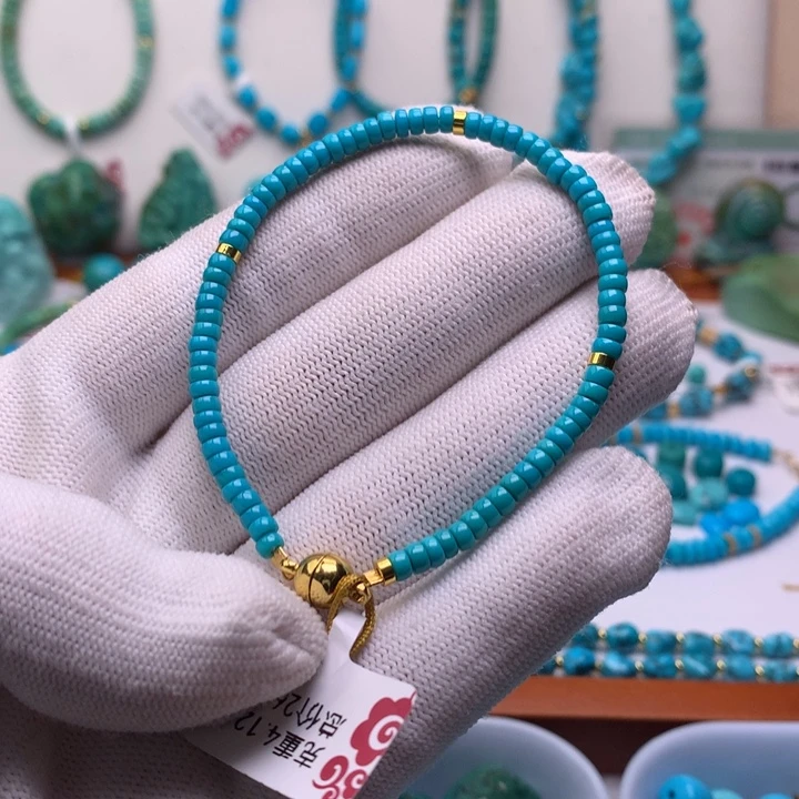 绿松石未镶嵌珠宝奇石3+mm