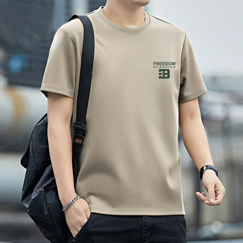 夏季男士短袖白色T桖纯棉大码半袖情侣百搭透气全棉宽松圆领体恤