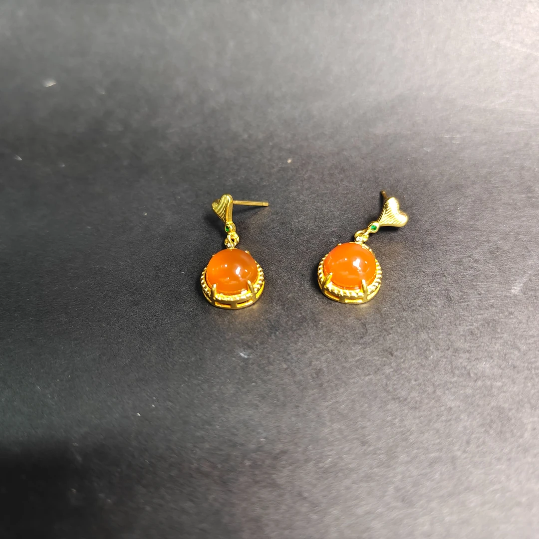 俏若兰 玛瑙 耳饰 多样性发货250804174205