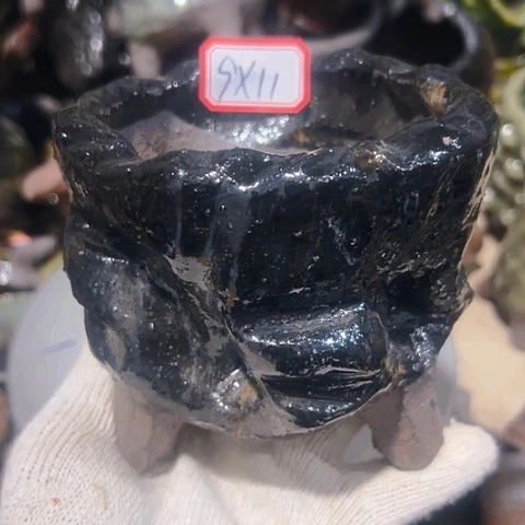 粗陶花盆手工花盆制作