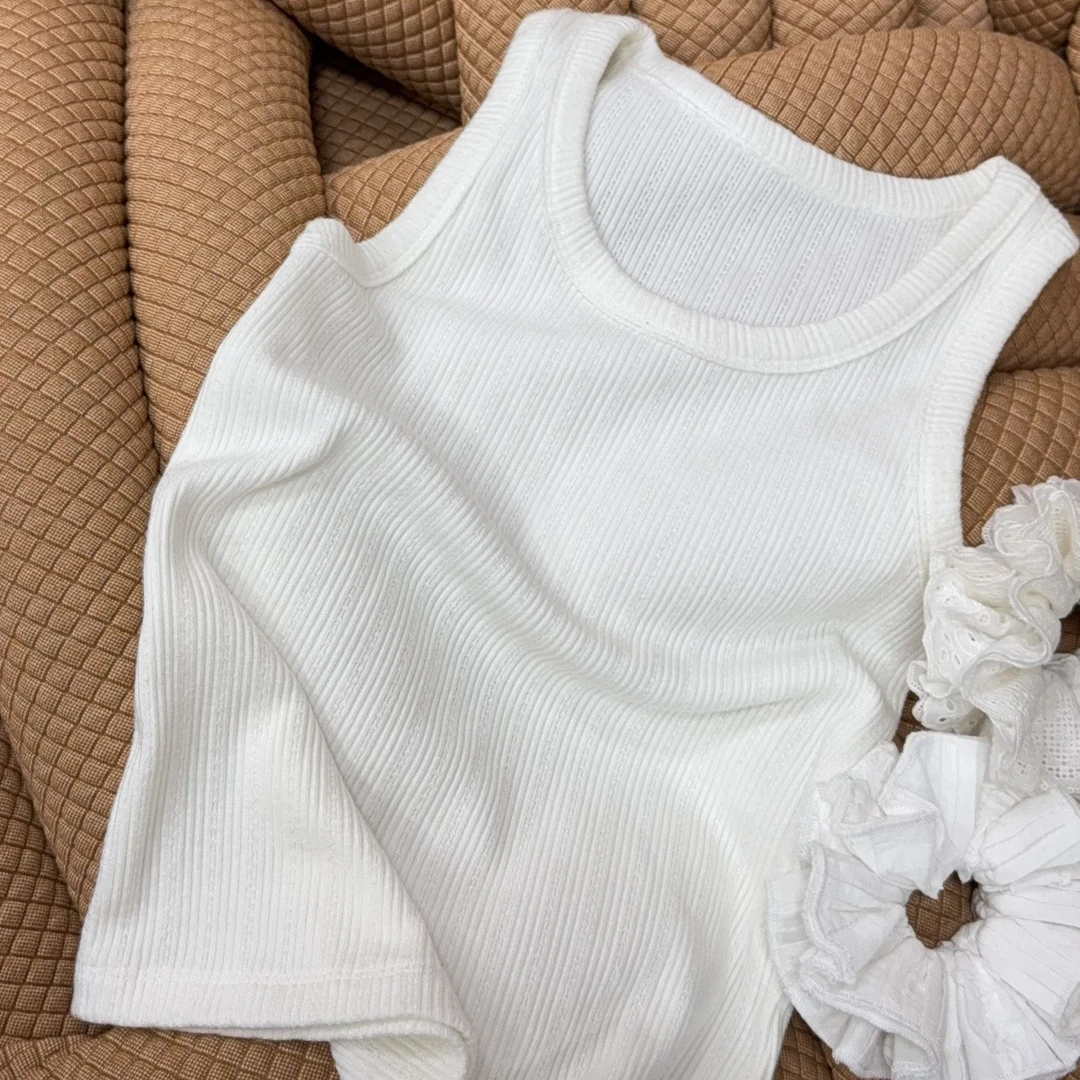 舟舟 【高弹提花背心】背心时尚休闲百搭设计感