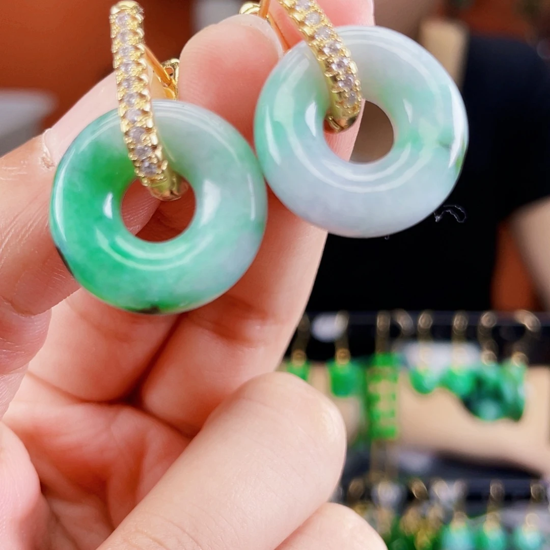 未镶嵌翡翠耳饰饰品