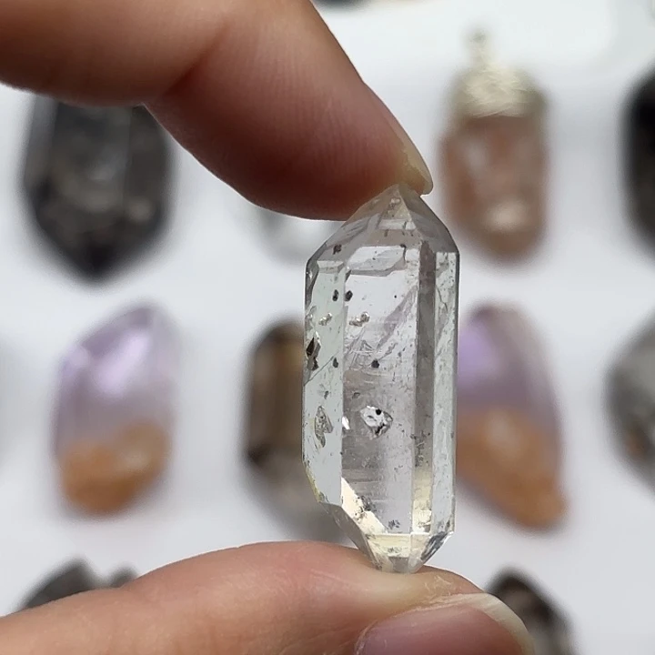 水晶颈饰未镶嵌水胆闪灵钻30mm+