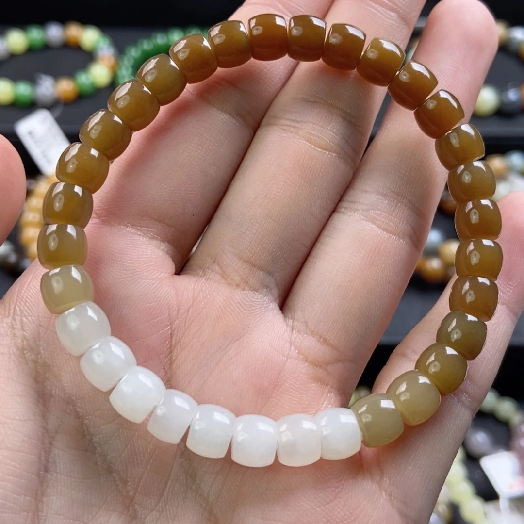 和田玉未镶嵌手链