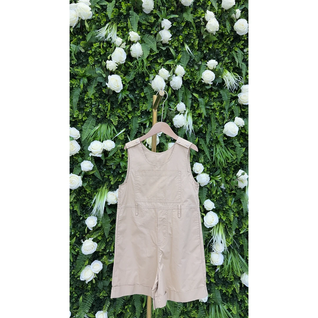 品牌高端承@希童装【120-160】阔腿短款背带裤——540040