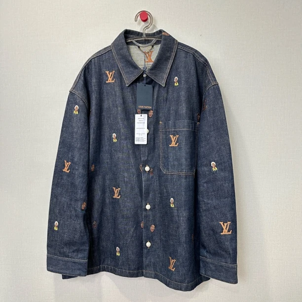 未使用 LouisVuitton/路易威登 菲董小人牛仔外套/尺码：56/11666