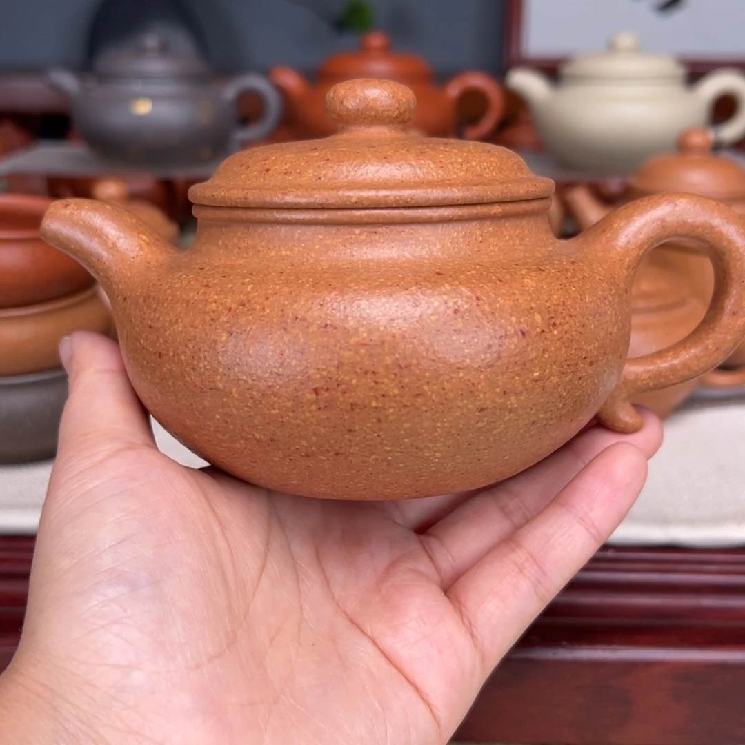 茶壶紫砂梨皮黄的360