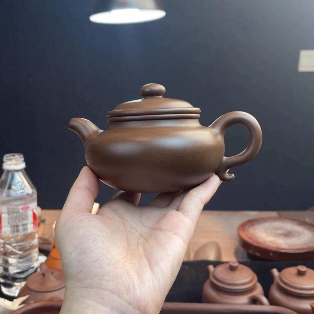 茶壶紫砂全手工老紫泥仿古230cc