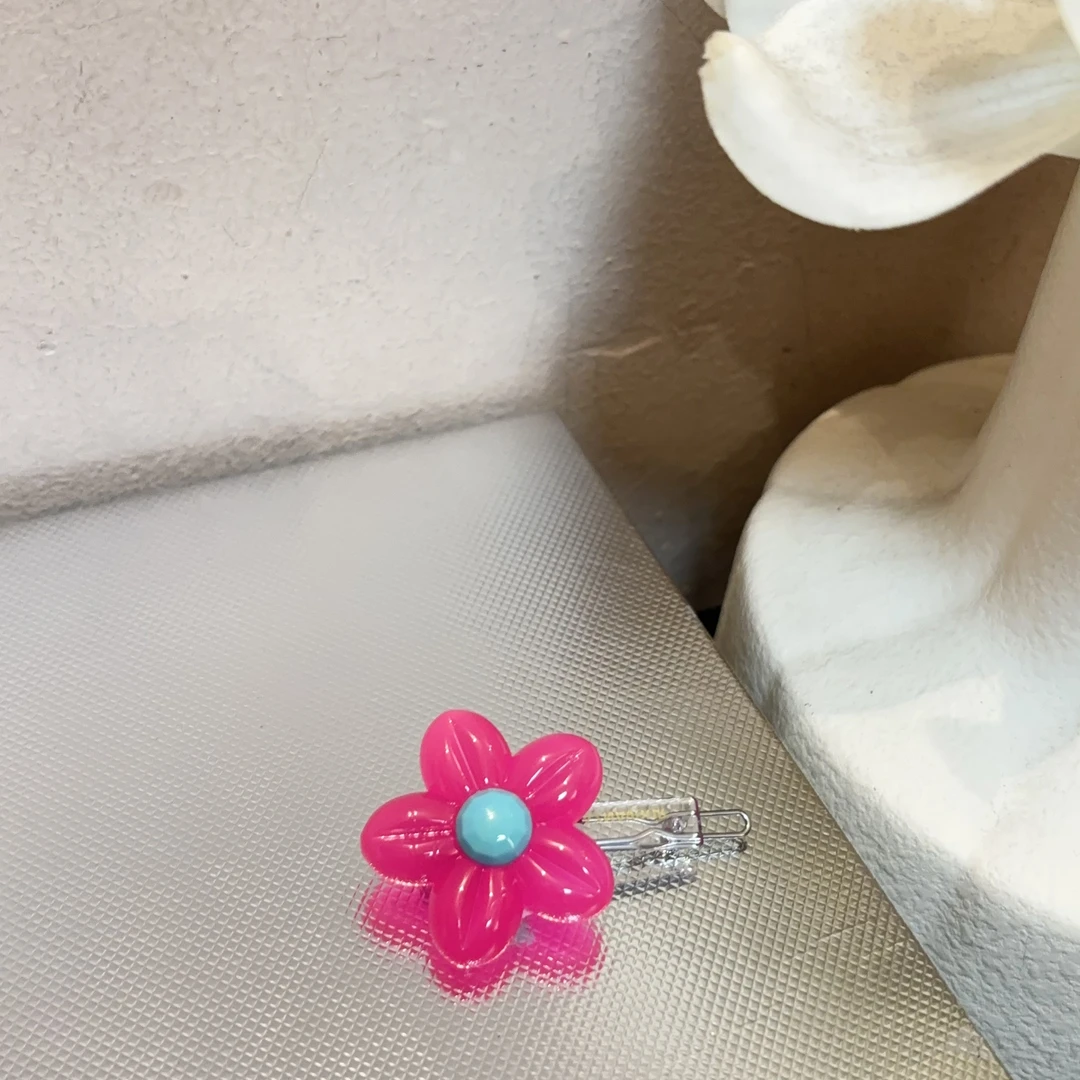设计款彩色小花发夹Y68