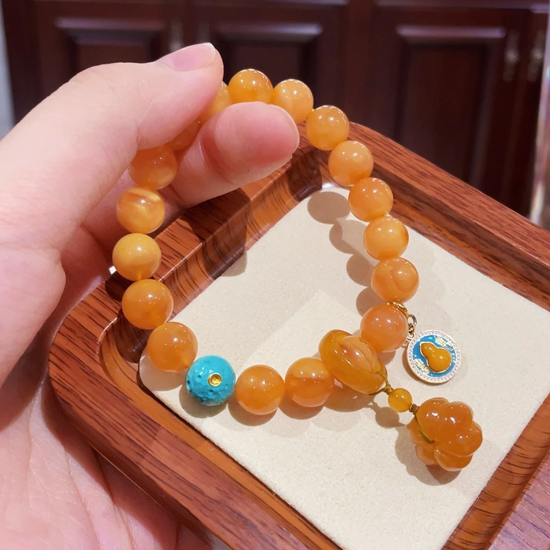 蜜蜡手链未镶嵌手串