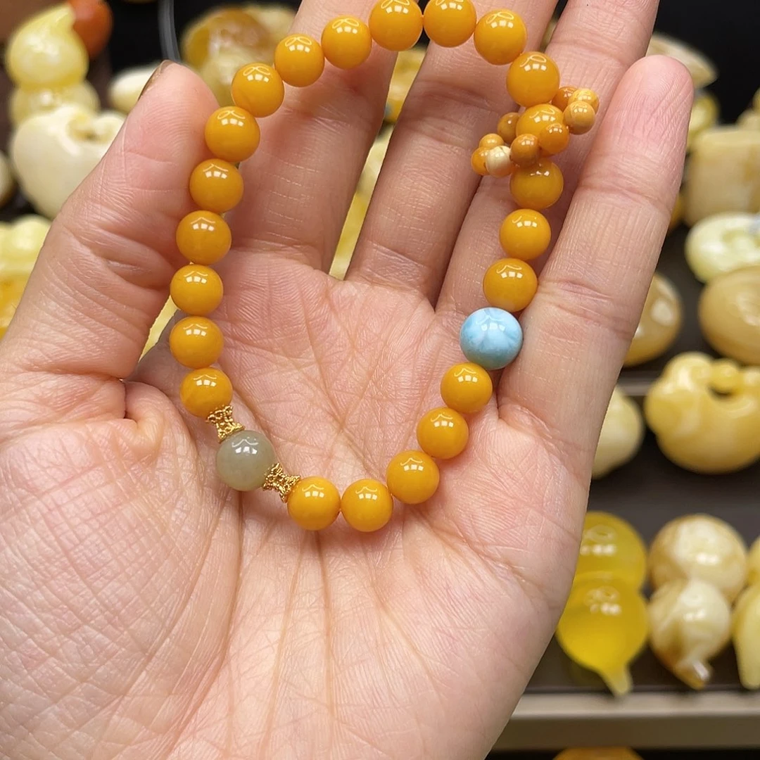 蜜蜡裸石未镶嵌L****、蜜蜡