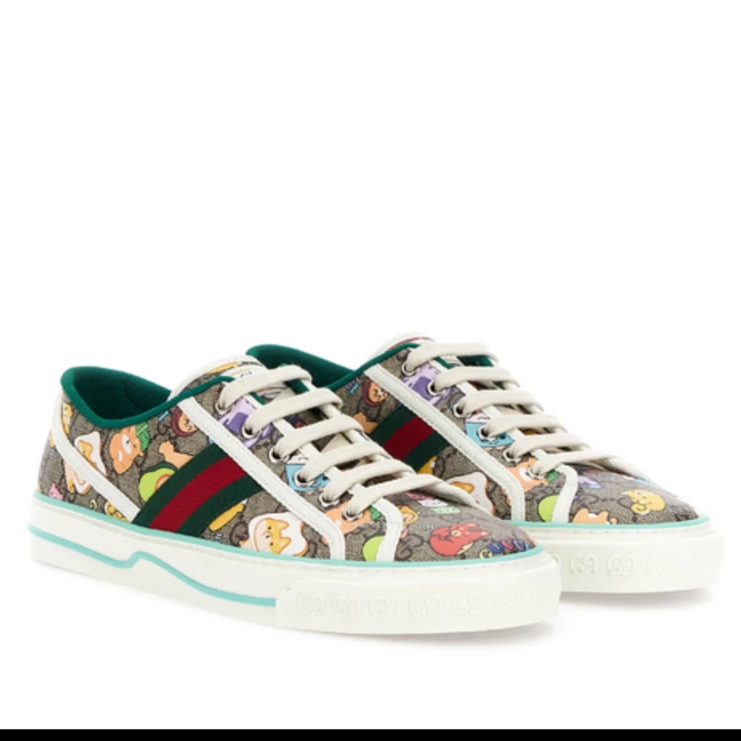 未使用 GUCCI/古驰 古驰2591921动物图案1977板鞋42码